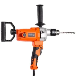 VEVOR Drill Mixer, 5/8 inch Corded Electric Drill Mixer Set, 0-750RPM 5.63A Mixing Drills, Mixing Drills Machine with D-Handle for Drilling & Blending, Handheld Cement Mixers for Fodder, Paint, Cement