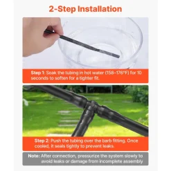 VEVOR Drip Irrigation Fittings Kit for 1/4