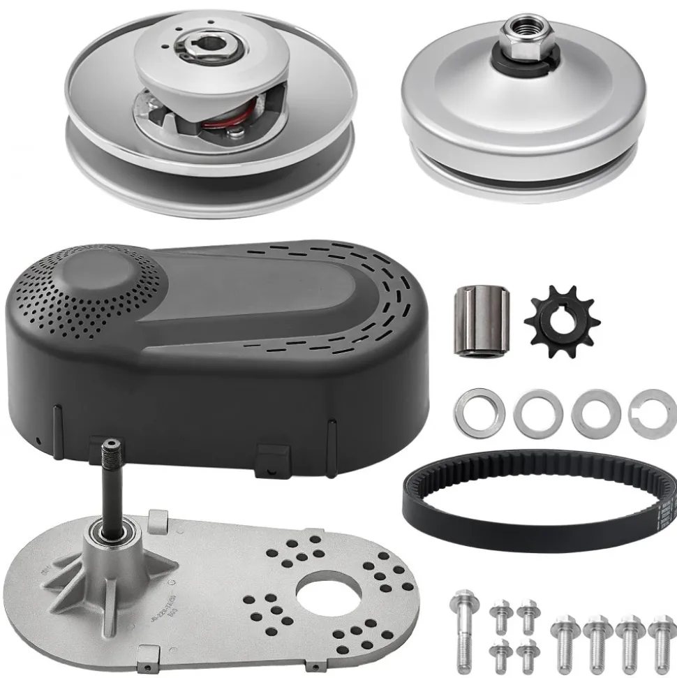 VEVOR Drive Clutch, 2-8HP Engine, 2000 RPM High-Strength Drive Clutch with Asymmetric Designed Wheels & Robust Rubber Belt, Sturdy & Durable Clutch with Full Accessories, Fit for Various Engines