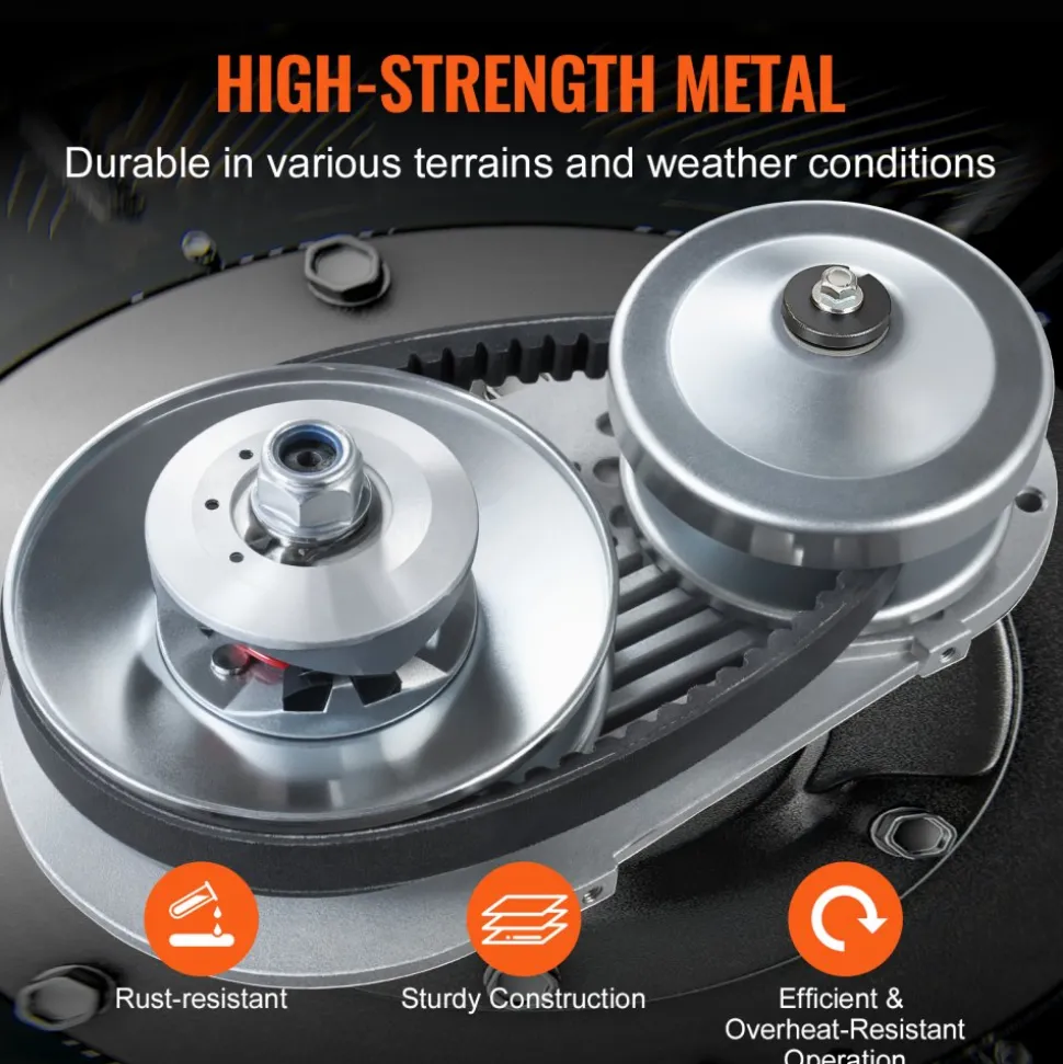 VEVOR Drive Clutch, 2-8HP Engine, 2000 RPM High-Strength Drive Clutch with Asymmetric Designed Wheels & Robust Rubber Belt, Sturdy & Durable Clutch with Full Accessories, Fit for Various Engines
