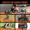 VEVOR Drive Clutch, 2-8HP Engine, 2000 RPM High-Strength Drive Clutch with Asymmetric Designed Wheels & Robust Rubber Belt, Sturdy & Durable Clutch with Full Accessories, Fit for Various Engines