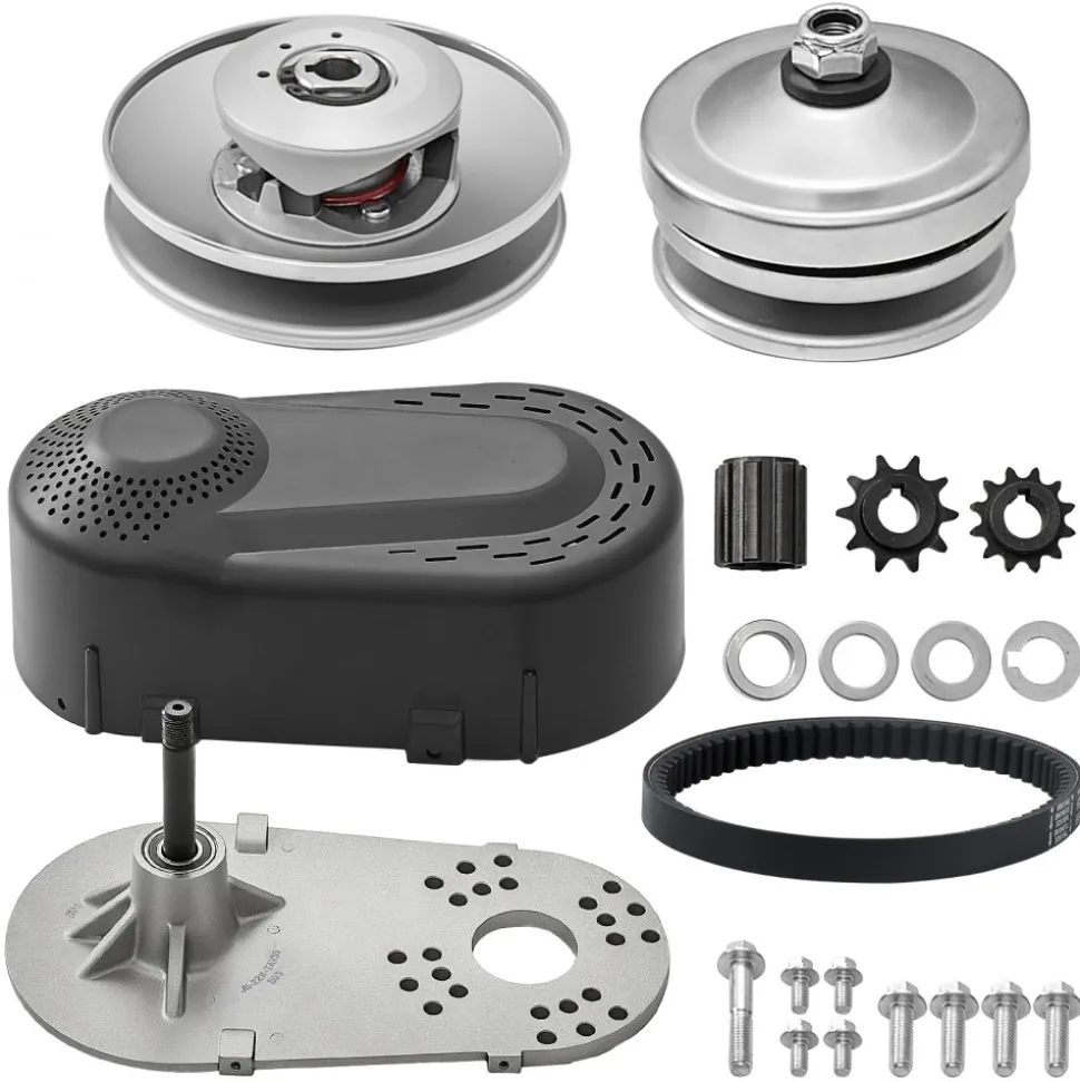 VEVOR Drive Clutch, 2-8HP Engine, 2000 RPM High-Strength Drive Clutch with Asymmetric Designed Wheels & Robust Rubber Belt, Sturdy & Durable Clutch with Full Accessories, Fit for Various Engines