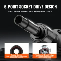 VEVOR Drive Impact Socket Set 1/4