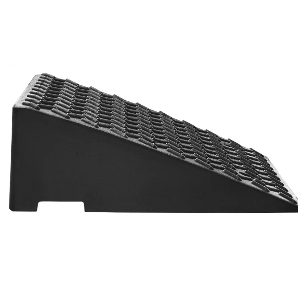 VEVOR Driveway Curb Ramp, 7000 lbs Load Capacity, 7 Inches Rise Height Heavy Duty Curbside Bridge Ramp with Drainage Tank for Wheelchairs, Strollers, Motorcycles, Cars, Lawn Mowers & Trailers, 2 Pack