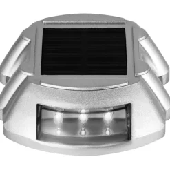 VEVOR Driveway Lights 24-Pack Solar Driveway Lights Bright White with Screw Solar Deck Lights Outdoor Waterproof Wireless Dock Lights 6 LEDs for Path Warning Garden Walkway Sidewalk Steps