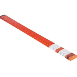 VEVOR Driveway Markers, 100 PCS 48 inch, 0.31 inch Diameter, Orange Fiberglass Poles Snow Stakes with Reflective Tape, 12