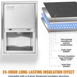 VEVOR Drop in Ice Chest, 18