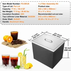 VEVOR Drop in Ice Chest, 21