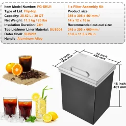 VEVOR Drop in Ice Chest, 14