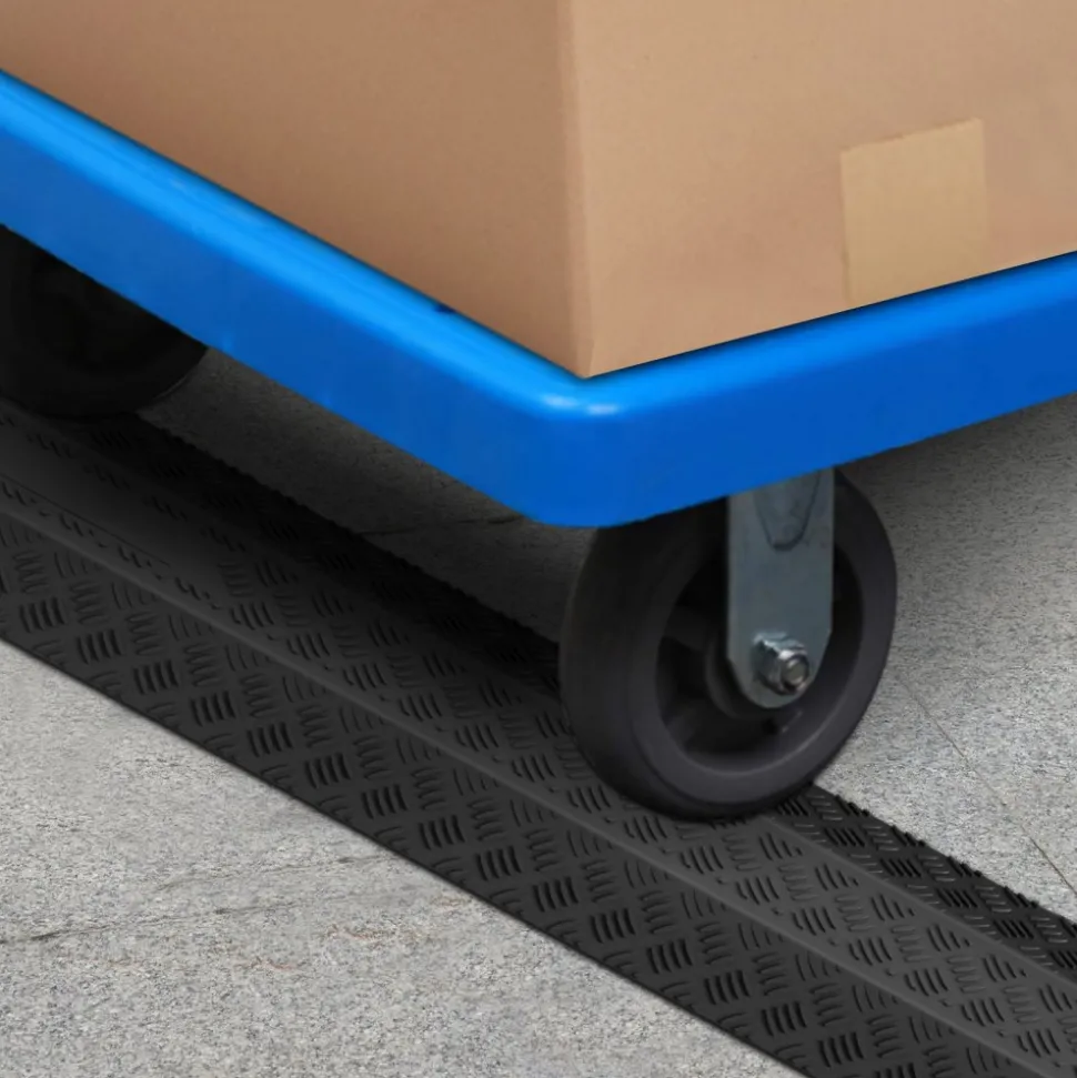VEVOR Drop Over Cable Cover Ramp, 2,000 lbs/axle Load Capacity, Heavy Duty Cable Hose Protector Ramp, Floor Cord Cover for High Walking Traffic Areas Indoor Outdoor Home Office Warehouse School
