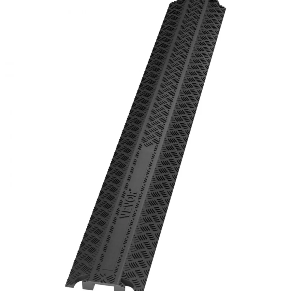 VEVOR Drop Over Cable Cover Ramp, 2,000 lbs/axle Load Capacity, Heavy Duty Cable Hose Protector Ramp, Floor Cord Cover for High Walking Traffic Areas Indoor Outdoor Home Office Warehouse School