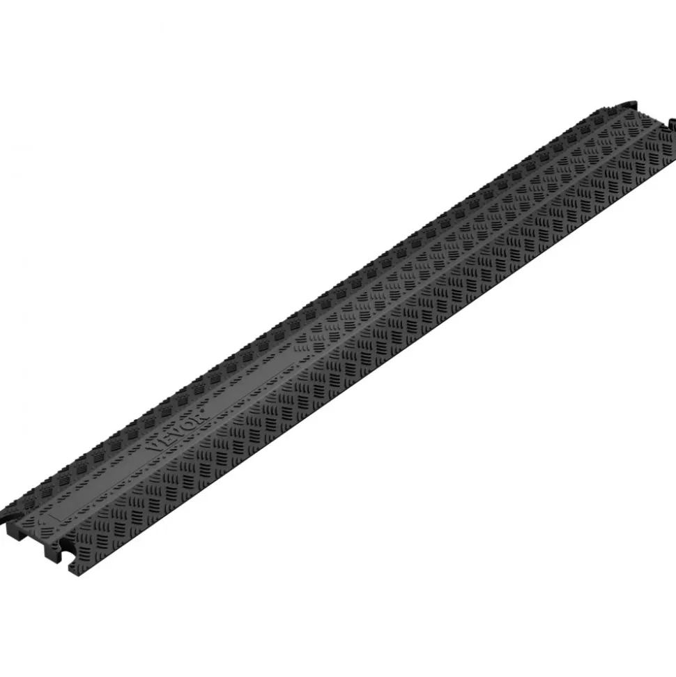 VEVOR Drop Over Cable Cover Ramp, 2,000 lbs/axle Load Capacity, Heavy Duty Cable Hose Protector Ramp, Floor Cord Cover for High Walking Traffic Areas Indoor Outdoor Home Office Warehouse School