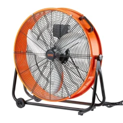 VEVOR Drum Fan, 24 Inch High Velocity Industrial Shop Fan, Heavy Duty Commercial Use 3-Speed 8600CFM, 360°Adjustable Tilting,0-2h Timer Industrial Floor Fan for Warehouse,Workshop,Factory, Basement