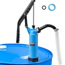 VEVOR Drum Pump, 9.5 oz. Per Stroke, Lever-Action Barrel Pump, Fits 5-55 Gallon Drums with 3-Section Suction Tube Assembly & Hose, Hand Operated, Designed to Transfer Water, Alcohol, Corrosive Liquids