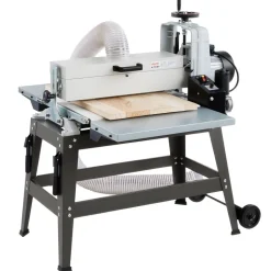 VEVOR 22" Drum Sander with Stand & Extension Tables, 1.75HP 1440RPM Dual Motor Drum Sander for Woodworking - Variable Speed Conveyor Belt, 4" Dust Collection Port for Cabinet & Furniture Finishing