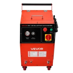 VEVOR Dry Ice Blasting Machine, 11LBS (5KG) Capacity Dry Ice Cleaning Machine with 4 Nozzles, Adjustable Pressure & Dry Ice Amount, Movable Blaster Cleaner for Automotive Ship Aviation Chemical, 120V