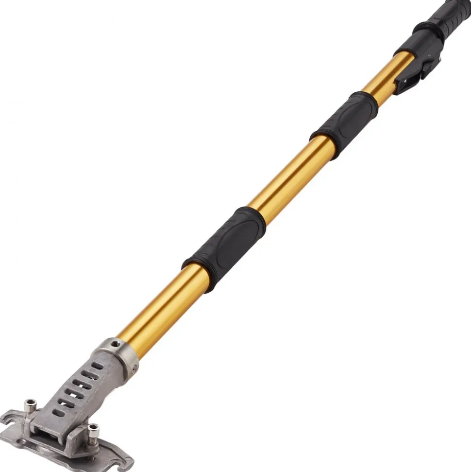 VEVOR Drywall Flat Box Handle, 40''-64'', Anodized Aluminum Flat Finishing Extension Handle, 5-Section Length Adjustable, Non-slip Grip and 360° Painting for Plasterboard, Wallboard, Sheetrock