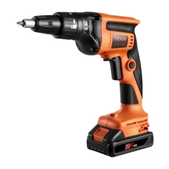 VEVOR Drywall Screw Gun, 20V Max Drywall Screwgun, 4200RPM Brushless Cordless Drywall Gun Kit with 2 Battery Packs, Charger, Belt Clip, and Tool Bag, Forward and Reverse Adjustable, Built-in LED Light