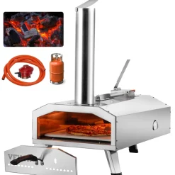 VEVOR Dual Fuel Pizza Oven for Outdoor Use, 12