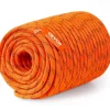 VEVOR Dual-Weave Polyester Cord, 1/2 inch x 220 feet, 48-Strand, 8000 LBS Tensile Strength, Multi-Use Outdoor Rope for Camping, Swinging, Rappelling, and Rescue, Orange/Black