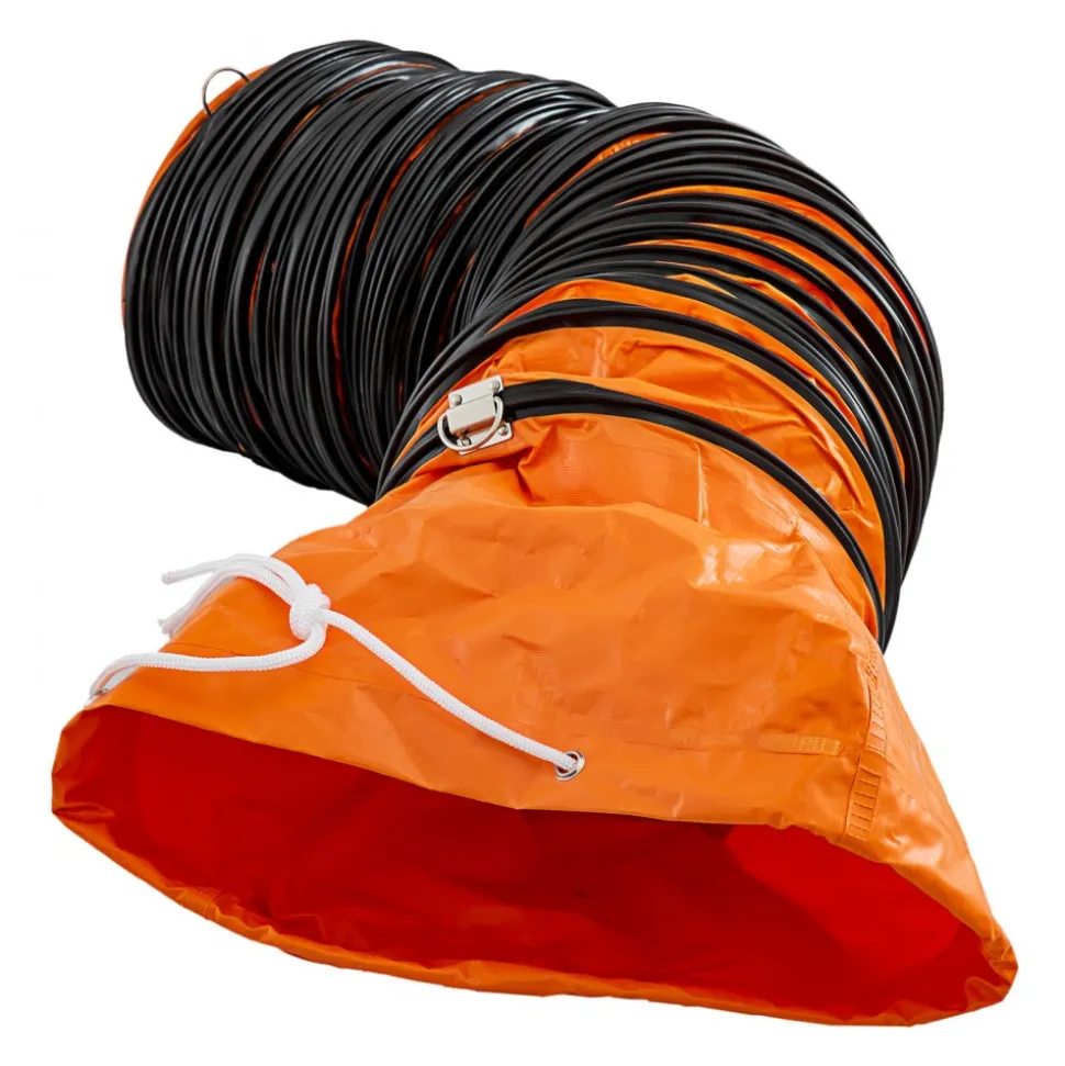 VEVOR Ducting Hose, 25ft PVC Flexible HVAC Duct Hosing for 10 Inch Utility Blower Exhaust Fan