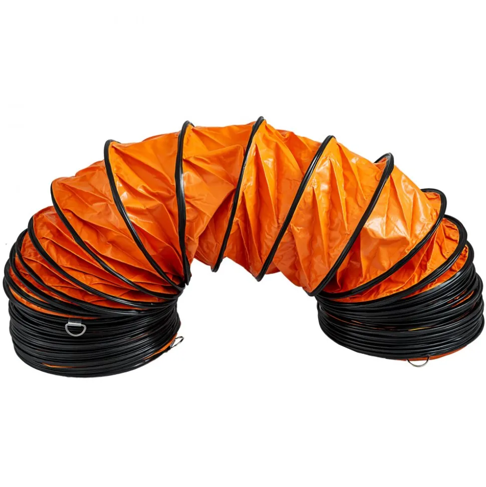 VEVOR Ducting Hose, 25ft PVC Flexible HVAC Duct Hosing for 10 Inch Utility Blower Exhaust Fan