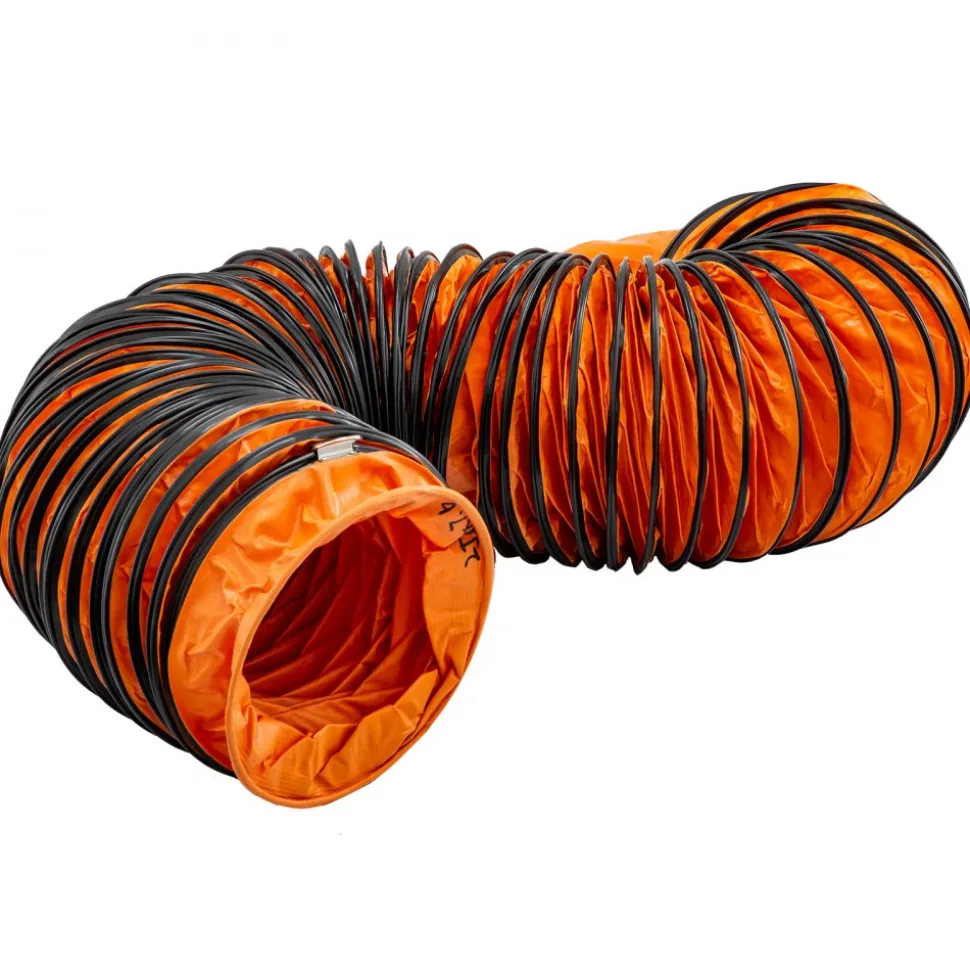 VEVOR Ducting Hose, 25ft PVC Flexible HVAC Duct Hosing for 10 Inch Utility Blower Exhaust Fan