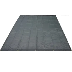 VEVOR Dump Truck Mesh Tarp, 6 x 14 ft, PVC Coated Black Heavy Duty Cover with 5.5