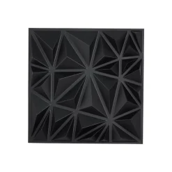 VEVOR 3D Wall Panels, 33-Pack 11.81 x 11.81 in PVC Modern Art Minimalist Diamond Tiles, 32 Sq.Ft Coverage Accent Wall Panel, Interior Home Decor for Ceiling, Bedroom, Living & Gaming Room, Matte Black