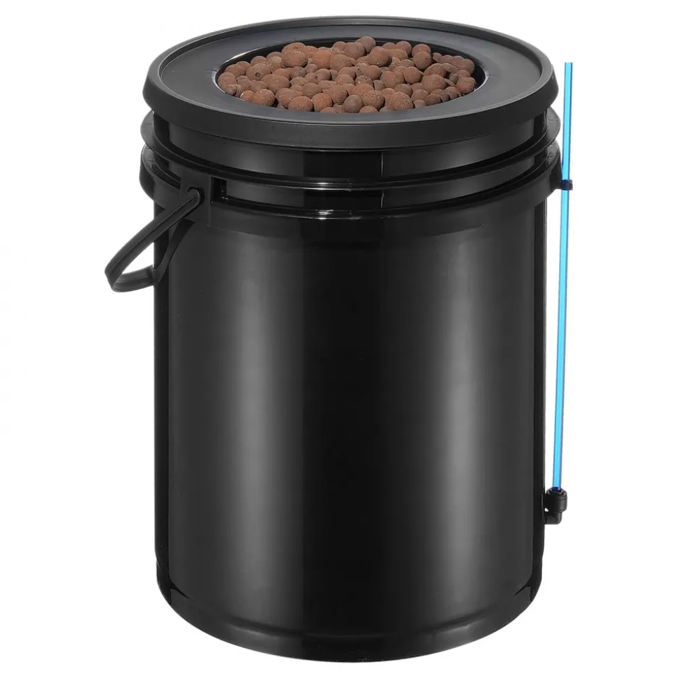 VEVOR DWC Hydroponics Grow System, Hydroponic Growing System with Top Drip Kit, Deep Water Culture 5-Gallon 4 Buckets, with Air Pump, Air Stones and Water Level Device for Leafy Vegetables