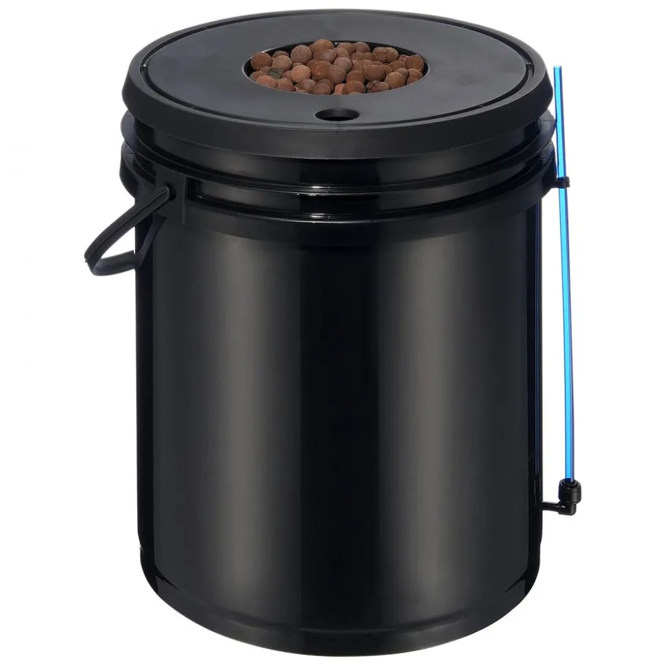 VEVOR DWC Hydroponic System, 5 Gallon 4 Buckets, Deep Water Culture Growing Bucket, Hydroponics Grow Kit with Pump, Air Stone and Water Level Device, for Indoor/Outdoor Leafy Vegetables