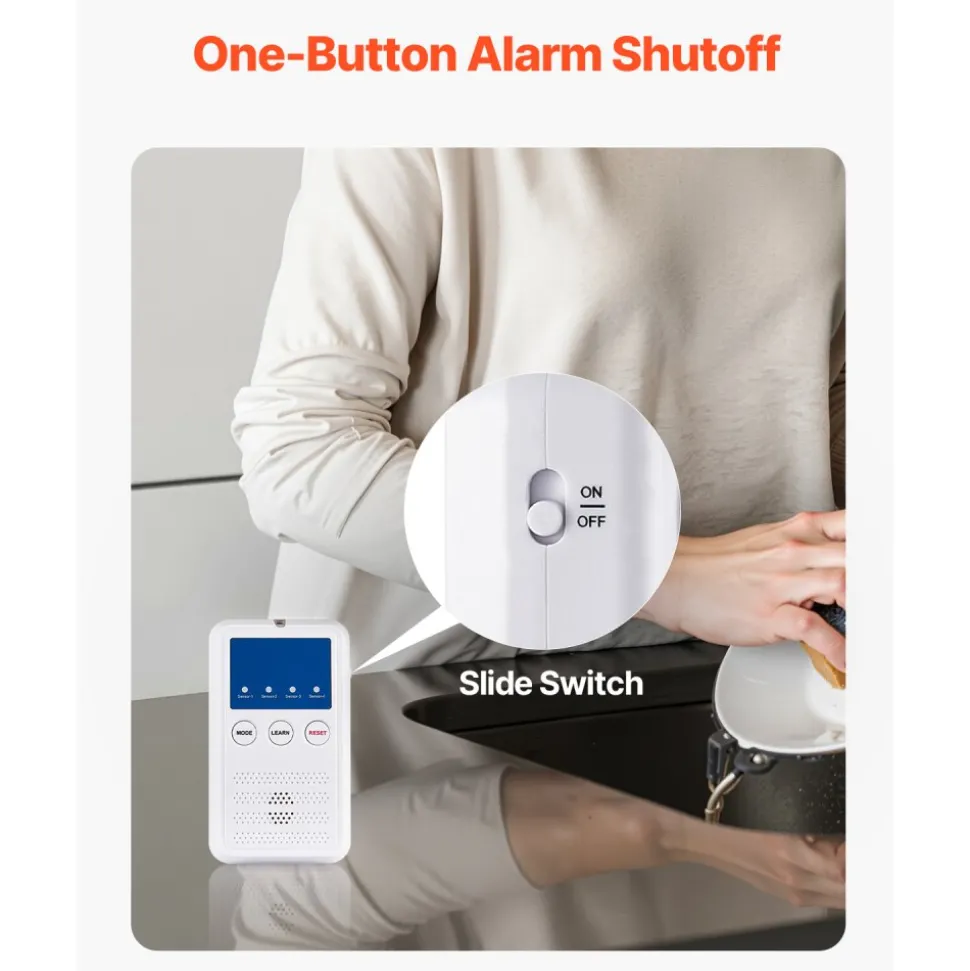 VEVOR Early Alert Bed Alarm System, Wireless Bed Sensor Pad with Call Button & Pager, Pre-Alert Safety Bed Alarms and Fall Prevention for Elderly, Dementia Patients, and Adults (10 x 35-inch)