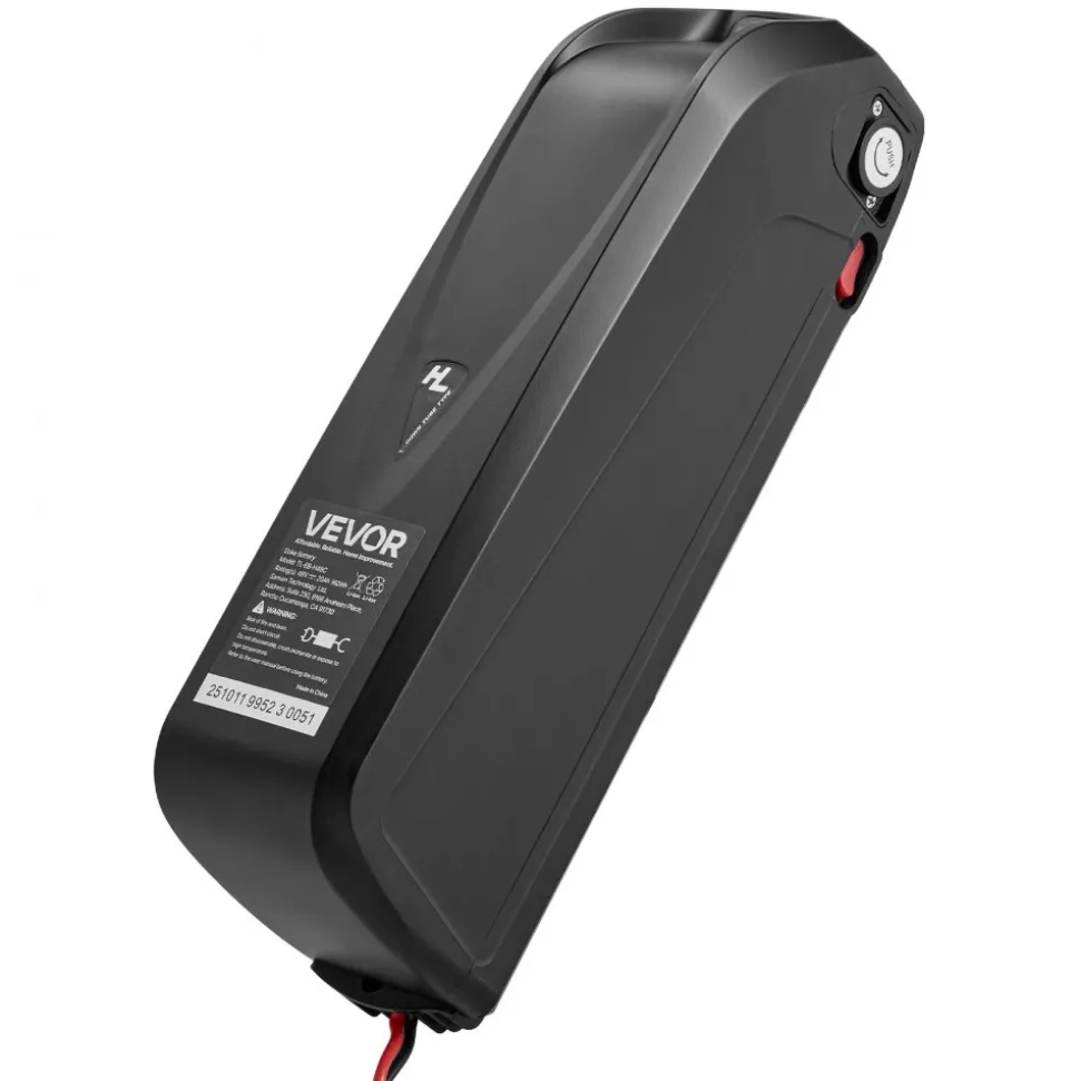 VEVOR Ebike Battery, 48V 20Ah Electric Bike Lithium Battery Pack with BMS, USB Charge Port, 3A Charger & Lock for 1500W E-Bike Motor, Detachable Electric Bicycle Replacement Kit with Discharge Socket