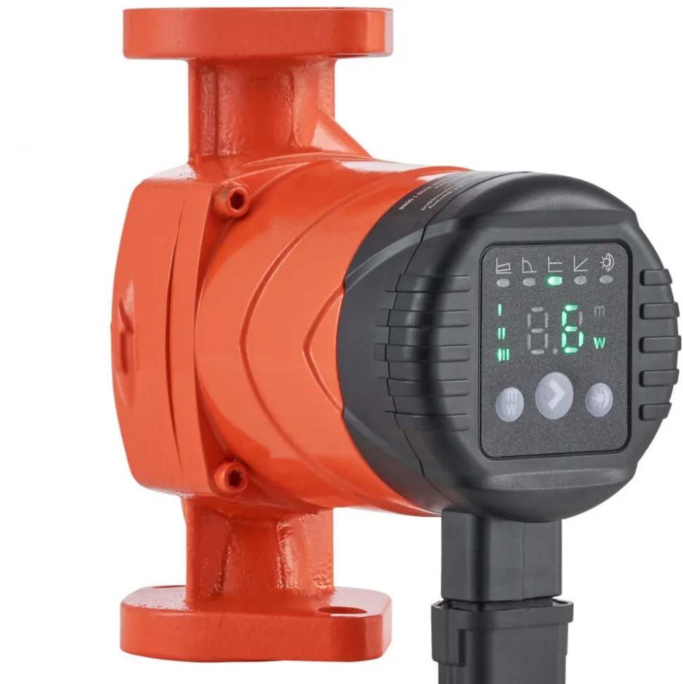 VEVOR E007-2F2 Hot Water Recirculating Pump, 110V, 42W 16 GPM High Efficiency Circulator Pump, EMC Automatic Hot Water Circulation Pump 1" NPT Flange Circulator Pump for Home Water Heater System