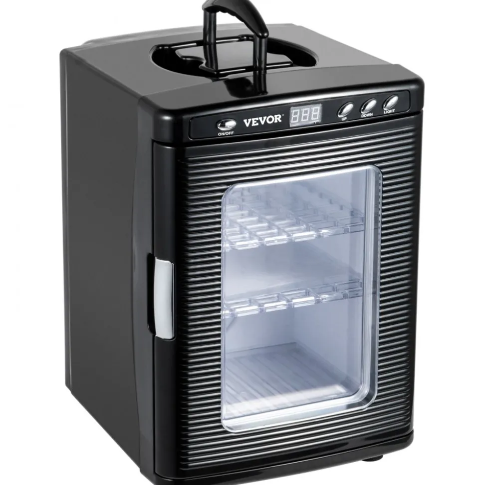 VEVOR Egg Incubator and Hatcher 25L Black Reptile Egg Incubator 5-42°C Scientific Hatcher Heating Bright LED Digital Display For Small Animals