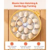 VEVOR 18 Egg Incubator, Automatic Egg Turner with LED Candler, Temperature & Humidity Control, 360° View Clear Window, Auto Water Refill, Poultry Eggs Incubators for Hatching Chicks Ducks Goose Quail
