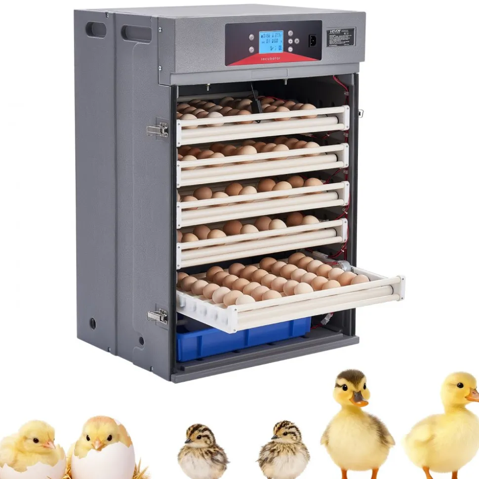VEVOR 400 Egg Incubator, Poultry Incubator Cabinet with Automatic Eggs Turning, Temperature & Humidity Control, Heating & Cooling Egg Hatcher, Commercial Incubators for Hatching Chicks Ducks Goose