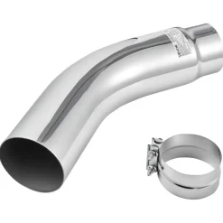 VEVOR Elbow Exhaust Tip, 5 Inch Inlet, 6 Inch Outlet, 23 in Overall Length, Chrome Turn Down Exhaust Tip with Clamp for Truck, Sedan, Sports Car, SUV, Chrome Structure for High Temperature Resistance