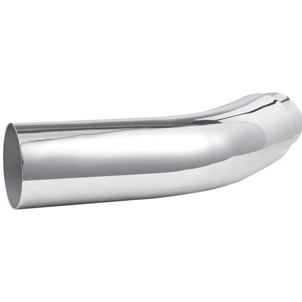 VEVOR Elbow Exhaust Tip, 4 Inch Inlet, 5 Inch Outlet, 23 in Overall Length, Chrome Turn Down Exhaust Tip with Clamp for Truck, Sedan, Sports Car, SUV, Chrome Structure for High Temperature Resistance