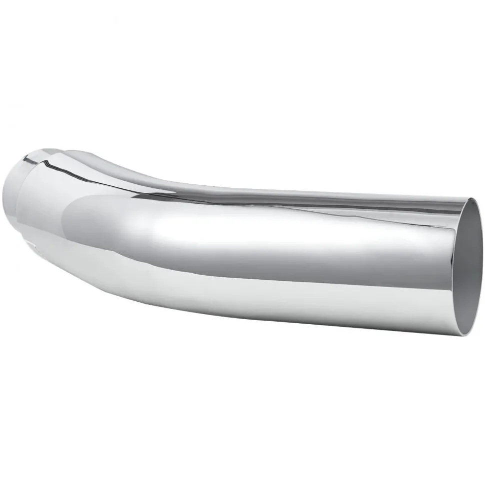 VEVOR Elbow Exhaust Tip, 4 Inch Inlet, 5 Inch Outlet, 23 in Overall Length, Chrome Turn Down Exhaust Tip with Clamp for Truck, Sedan, Sports Car, SUV, Chrome Structure for High Temperature Resistance
