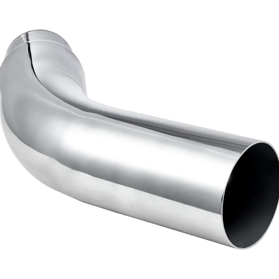 VEVOR Elbow Exhaust Tip, 4 Inch Inlet, 5 Inch Outlet, 23 in Overall Length, Chrome Turn Down Exhaust Tip with Clamp for Truck, Sedan, Sports Car, SUV, Chrome Structure for High Temperature Resistance