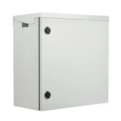 VEVOR Electrical Enclosure, 24'' x 24'' x 12'', NEMA 4 Outdoor Enclosure, IP65 Waterproof & Dustproof Cold-Rolled Carbon Steel Hinged Junction Box for Outdoor Indoor Use, with Rain