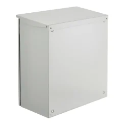 VEVOR Electrical Enclosure, 24'' x 24'' x 12'', NEMA 4 Outdoor Enclosure, IP65 Waterproof & Dustproof Cold-Rolled Carbon Steel Hinged Junction Box for Outdoor Indoor Use, with Rain