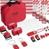 VEVOR Electrical Lockout Tagout Kit, 47 PCS Safety Loto Kit Includes Padlocks, Hasps, Tags, Nylon Ties, Plug Lockouts, Circuit Breaker Lockouts, and Carrying Bag, for Industrial, Electric Power