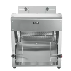 VEVOR Electric Bread Slicer, 370W Bread Slicing Machine, Die-Cast Aluminum Countertop Bread Cutter Machine for 12mm Slice Thickness, Commercial & Home Use for Bakeries Restaurants, 120V