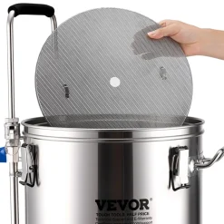 VEVOR Electric Brewing System, 8 Gal/30 L Brewing Capacity, All-in-One Home Beer Brewer with Pump, Mash Boil Device with Panel, Auto/Manual Mode 100-1800W Power 25-100℃ Temp 1-180 min Timer Recipe Memory