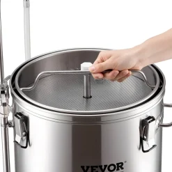 VEVOR Electric Brewing System, 8 Gal/30 L Brewing Capacity, All-in-One Home Beer Brewer with Pump, Mash Boil Device with Panel, Auto/Manual Mode 100-1800W Power 25-100℃ Temp 1-180 min Timer Recipe Memory