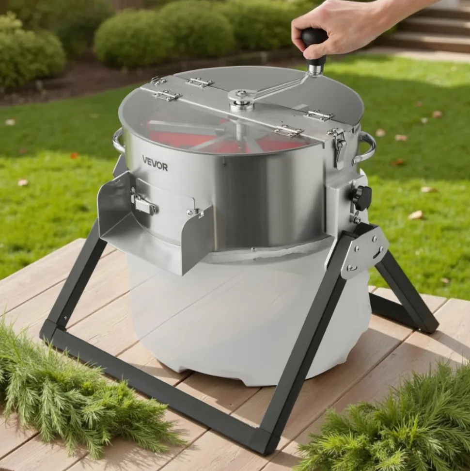 VEVOR Electric Bud Leaf Trimmer, 2-in-1 Manual & Electric, 16 in Bud Trimmer with Sharp Stainless Steel Blades, Bracket Type Wet Dry Hydroponic Cutting Machine with Dry Grate, for Plant Buds Flowers