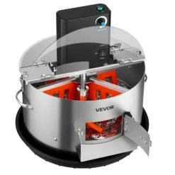 VEVOR Electric Bud Leaf Trimmer, 2-in-1 Manual & Electric, 16 in Bud Trimmer with Stainless Steel Blades, Visual Cutting, Wet & Dry Hydroponic Cutting Machine with Tray, for Plant Buds Flowers