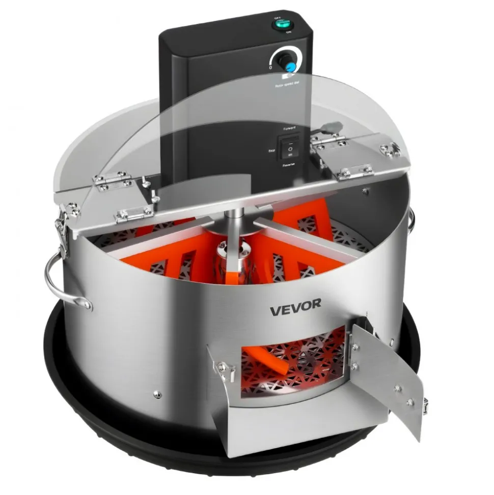 VEVOR Electric Bud Leaf Trimmer, 2-in-1 Manual & Electric, 16 in Bud Trimmer with Stainless Steel Blades, Visual Cutting, Wet & Dry Hydroponic Cutting Machine with Tray, for Plant Buds Flowers